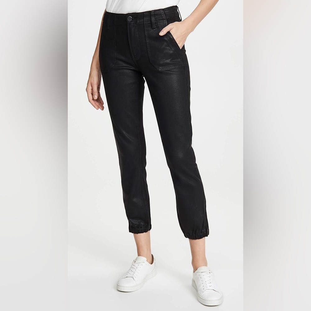 Paige Mayslie Jogger Black Fog Luxe Coating